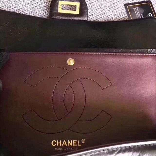 CHANEL女包 226 複刻大象紋胎牛皮 中號 香奈兒女鏈條單肩包 Chanel斜挎包 djc1086